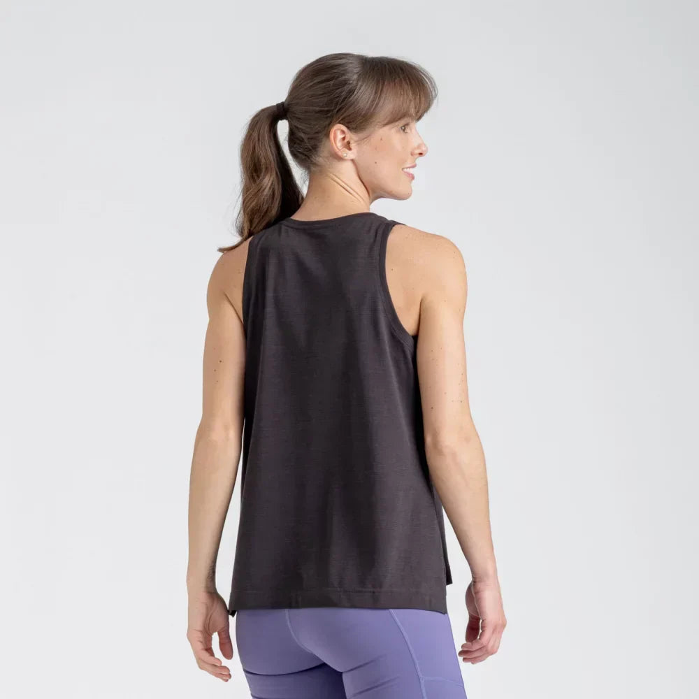 Plumo Women's Merino Light Tank-Top — Espresso