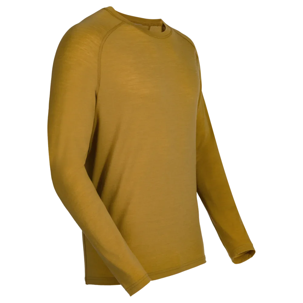 Senti Men's Merino Longsleeve — Amber Gold