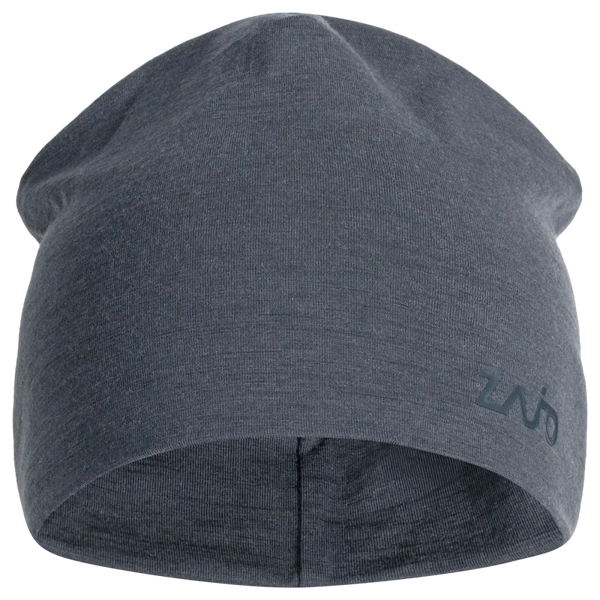 Senti Merino Beanie — Grey Navy