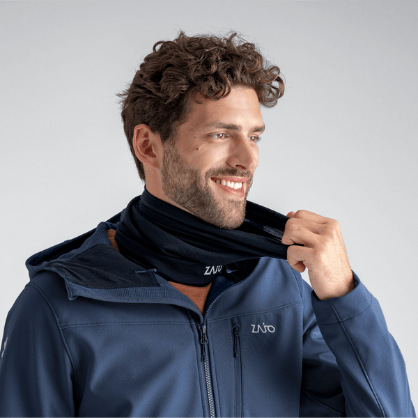 Senti Merino Multifunctional Scarf — Decadent Red