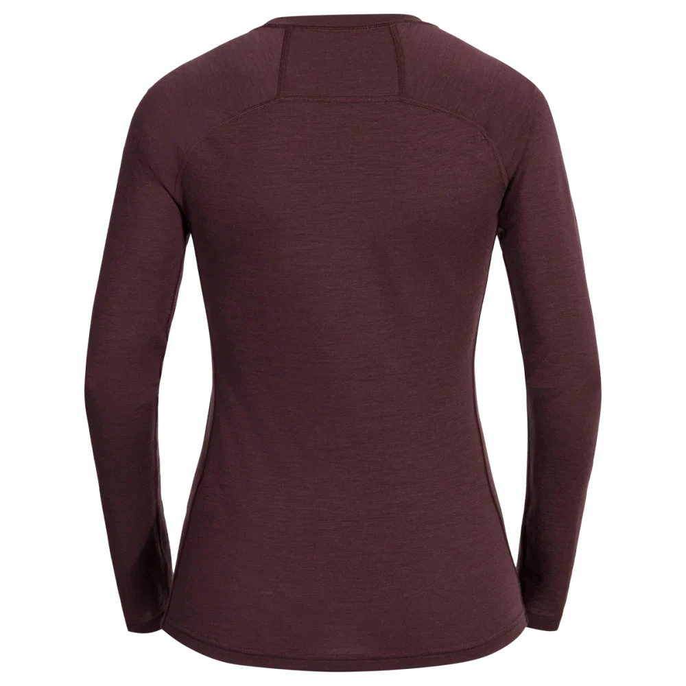 Senti Women's Merino Longsleeve — Decadent Red
