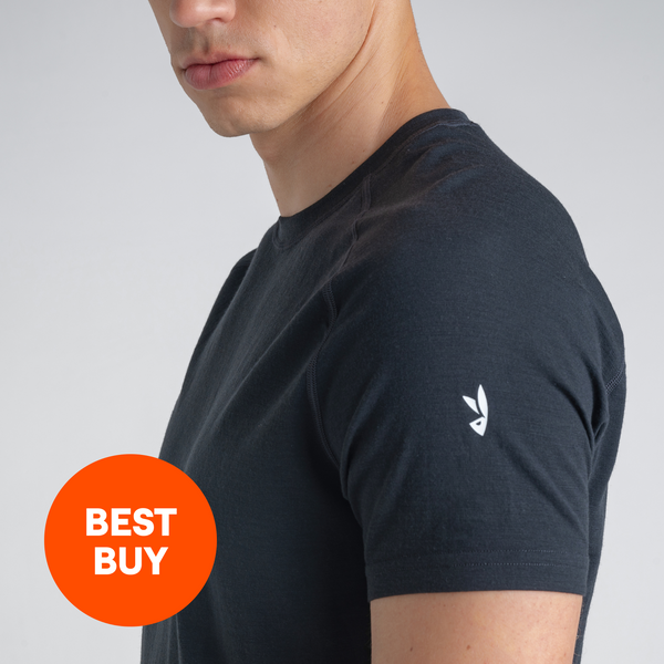 Senti Men's Merino T-shirt — Dark Navy