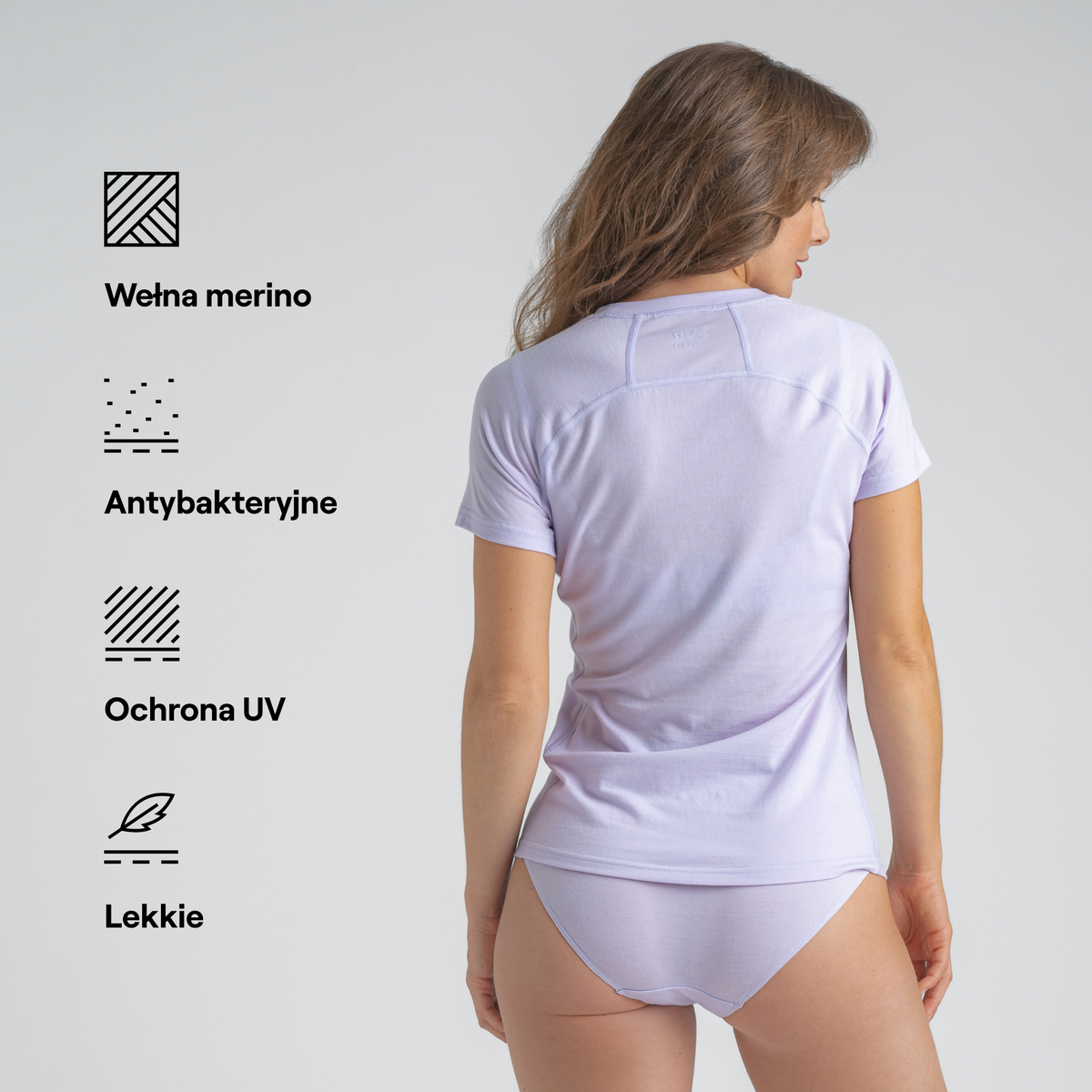 Senti Women's Merino T-shirt — Purple
