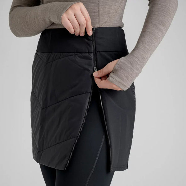 Spiro Women's Insulated Hybrid Skirt — Black