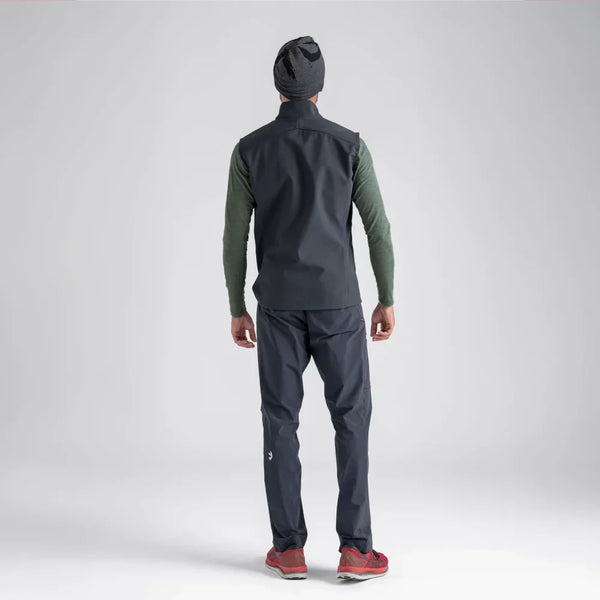 Vento Men's Softshell Vest — Black
